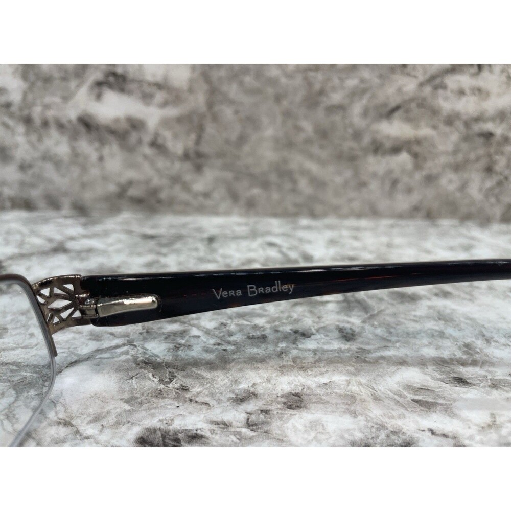 Vera Bradley Eyeglasses Frames VB3030 Caffe Latte CAF Brown Paisley 51-18-135 - Picture 6 of 8